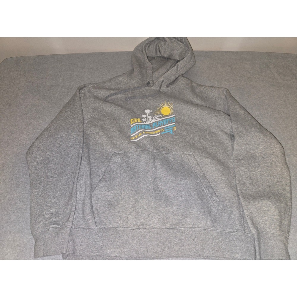 Nike ECNL National Playoffs 2021 Hoodie Men Medium Grey Soccer Lakewood Ranch FL